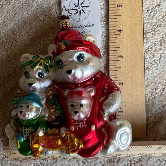 Christopher Radko Ornament Santa Bear Family Marshall Field Exclusive 01-MAR-11 - Picture 13 of 16